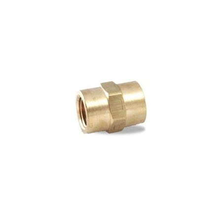 Velvac Ppre Fitting, Coupling, Brass, 1/2in. 16070